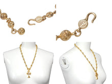 Load image into Gallery viewer, 極美品 CHROME HEARTS クロムハーツ オーダー品 クロスボールチェーン 22K ネックレス 202g 全長約60cm 中古 4c068445