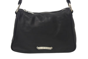 新品未使用 CHROME HEARTS クロムハーツ チキンナゲットスモール ショルダーバッグ ダガー レザー シルバー925 ブラック 中古 4c068448
