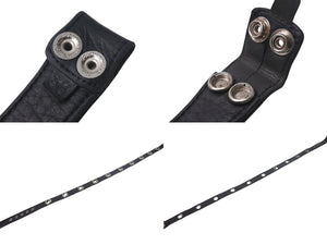 ChromeHearts クロムハーツ ベルト 1/1 限定 スタッズ リング USA製 レザー シルバー925 ブラック サイズ36 美品 中古 4c068450