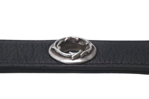 ChromeHearts クロムハーツ ベルト 1/1 限定 スタッズ リング USA製 レザー シルバー925 ブラック サイズ36 美品 中古 4c068450