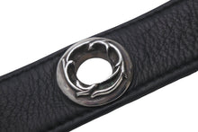Load image into Gallery viewer, ChromeHearts クロムハーツ ベルト 1/1 限定 スタッズ リング USA製 レザー シルバー925 ブラック サイズ36 美品 中古 4c068450