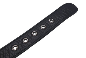 ChromeHearts クロムハーツ ベルト 1/1 限定 スタッズ リング USA製 レザー シルバー925 ブラック サイズ36 美品 中古 4c068450