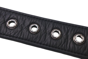 ChromeHearts クロムハーツ ベルト 1/1 限定 スタッズ リング USA製 レザー シルバー925 ブラック サイズ36 美品 中古 4c068450