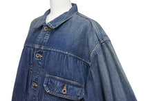 画像をギャラリービューアに読み込む, 極美品 KAPITAL キャピタル サイズ:3/L 1ST JKT M&#39;s(加工) 11.5oz ウィンドペンデニムジャケット インディゴ K2403LJ089 中古 4c068453 