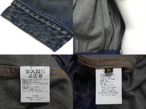 極美品 KAPITAL キャピタル サイズ:3/L 1ST JKT M's(加工) 11.5oz ウィンドペンデニムジャケット インディゴ K2403LJ089 中古 4c068453 