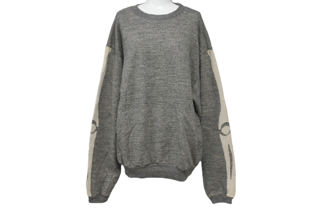極美品 KAPITAL キャピタル GRANDRELLE FLEECE KNIT スウェット EK-1541LC サイズ2 グレーベージュ コットン 中古 4c068458xx 