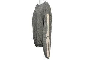 極美品 KAPITAL キャピタル GRANDRELLE FLEECE KNIT スウェット EK-1541LC サイズ2 グレーベージュ コットン 中古 4c068458xx 