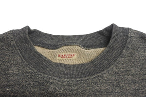 極美品 KAPITAL キャピタル GRANDRELLE FLEECE KNIT スウェット EK-1541LC サイズ2 グレーベージュ コットン 中古 4c068458xx 