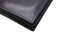 Load image into Gallery viewer, CHANEL シャネル ココマーク カードケース ブラック 3番台 キャビアスキン ロゴ 名刺入れ 美品 中古 4c068462