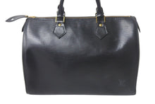 Load image into Gallery viewer, LOUIS VUITTON ルイヴィトン スピーディ30 ハンドバッグ M59022 エピレザー ブラック ゴールド金具 美品 中古 4c068463