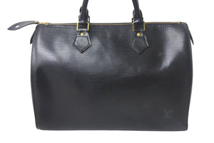 LOUIS VUITTON ルイヴィトン スピーディ30 ハンドバッグ M59022 エピレザー ブラック ゴールド金具 美品 中古 4c068463
