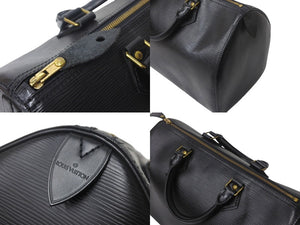 LOUIS VUITTON ルイヴィトン スピーディ30 ハンドバッグ M59022 エピレザー ブラック ゴールド金具 美品 中古 4c068463