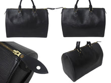 Load image into Gallery viewer, LOUIS VUITTON ルイヴィトン スピーディ30 ハンドバッグ M59022 エピレザー ブラック ゴールド金具 良品 中古 4c068464