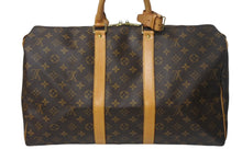 Load image into Gallery viewer, LOUIS VUITTON ルイヴィトン キーポル45 ボストンバッグ M41428 モノグラムキャンバス ブラウン ゴールド金具 美品 中古 4c068466