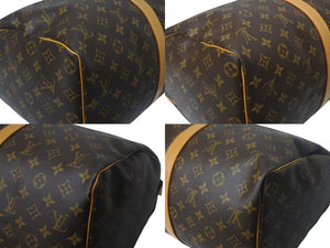 LOUIS VUITTON ルイヴィトン キーポル45 ボストンバッグ M41428 モノグラムキャンバス ブラウン ゴールド金具 美品 中古 4c068466