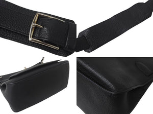 極美品 HERMES エルメス ショルダーバッグ ジプシエール34 □P金具 トリヨンクレマンス ブラック シルバー金具 中古 4c068477