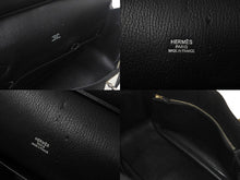 Load image into Gallery viewer, 極美品 HERMES エルメス ショルダーバッグ ジプシエール34 □P金具 トリヨンクレマンス ブラック シルバー金具 中古 4c068477