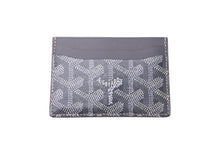 画像をギャラリービューアに読み込む, 新品同様品 GOYARD ゴヤール サンシュルピス カードケース ウォレット STSULPPMLTY51CL51X グレー 中古 4c068497
