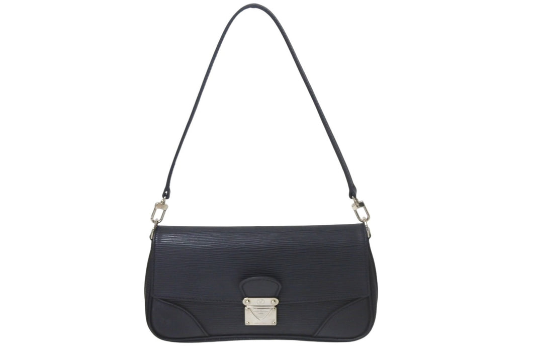 LOUIS VUITTON ルイヴィトン エピ ポシェット セギュール ワンショルダーバッグ M58882 ブラック アクセサリーポーチ シルバー金具 美品 中古 4c068500