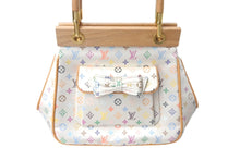 Load image into Gallery viewer, 新品同様 LouisVuitton ルイヴィトン サテン アベリア ハンドバッグ M92936 モノグラムマルチカラーサテン ウッド 中古 4c068511
