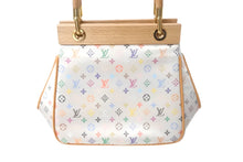 Load image into Gallery viewer, 新品同様 LouisVuitton ルイヴィトン サテン アベリア ハンドバッグ M92936 モノグラムマルチカラーサテン ウッド 中古 4c068511