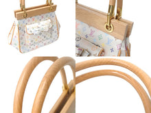 Load image into Gallery viewer, 新品同様 LouisVuitton ルイヴィトン サテン アベリア ハンドバッグ M92936 モノグラムマルチカラーサテン ウッド 中古 4c068511