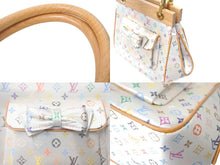 Load image into Gallery viewer, 新品同様 LouisVuitton ルイヴィトン サテン アベリア ハンドバッグ M92936 モノグラムマルチカラーサテン ウッド 中古 4c068511