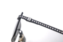 Load image into Gallery viewer, CHANEL シャネル リムレス サングラス メガネ 4120-B イタリア製 メタル ラインストーン ブラック サイズ55□16 美品 中古 4c068527