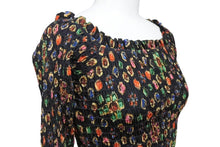 Load image into Gallery viewer, 新品同様 CHANEL シャネル ブラウス P70157V48980 サイズ34 21SS ココマーク ブラック 総柄 ポリエステル ポリウレタン 中古 4c068533