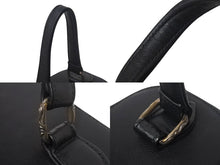 Load image into Gallery viewer, 極美品 CHROME HEARTS クロムハーツ VANITY BAG ダガー バニティバッグ ポーチ ハンドバッグ レザー シルバー925 ブラック 中古 4c068538