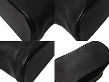 Load image into Gallery viewer, 極美品 CHROME HEARTS クロムハーツ VANITY BAG ダガー バニティバッグ ポーチ ハンドバッグ レザー シルバー925 ブラック 中古 4c068538