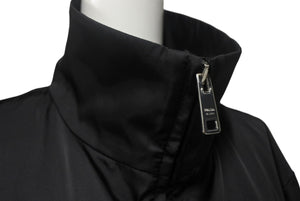極美品 PRADA プラダ SGN836 S182 I18 レザーパッチ ナイロン ジャケット 2018年 ブラック サイズ46 中古 4c068561