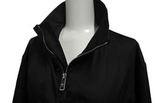 Load image into Gallery viewer, 極美品 PRADA プラダ SGN836 S182 I18 レザーパッチ ナイロン ジャケット 2018年 ブラック サイズ46 中古 4c068561