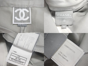CHANEL シャネル ナイロンパンツ P17548V09975 サイズ34 スポーツライン ココマーク ナイロン コットン 美品 中古 4c068579
