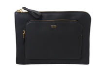 画像をギャラリービューアに読み込む, 極美品 TOM FORD トムフォード DOUBLE ZIP PORTFOLIO クラッチバッグ H0504T-LCL213-U9000 牛革 ブラック 中古 4c068589