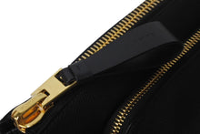 画像をギャラリービューアに読み込む, 極美品 TOM FORD トムフォード DOUBLE ZIP PORTFOLIO クラッチバッグ H0504T-LCL213-U9000 牛革 ブラック 中古 4c068589