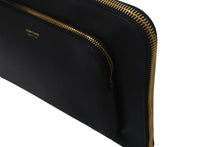画像をギャラリービューアに読み込む, 極美品 TOM FORD トムフォード DOUBLE ZIP PORTFOLIO クラッチバッグ H0504T-LCL213-U9000 牛革 ブラック 中古 4c068589