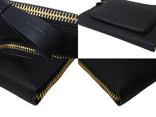 画像をギャラリービューアに読み込む, 極美品 TOM FORD トムフォード DOUBLE ZIP PORTFOLIO クラッチバッグ H0504T-LCL213-U9000 牛革 ブラック 中古 4c068589