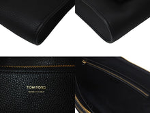 画像をギャラリービューアに読み込む, 極美品 TOM FORD トムフォード DOUBLE ZIP PORTFOLIO クラッチバッグ H0504T-LCL213-U9000 牛革 ブラック 中古 4c068589