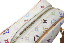 画像をギャラリービューアに読み込む, LOUIS VUITTON ルイヴィトン ポーチ トゥルース ワピティ ホワイト モノグラムマルチカラー M58033 ゴールド金具 美品 中古 4c068604