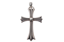 Load image into Gallery viewer, ChromeHearts クロムハーツ ラージCHクロスWベイル ネックレストップ 42.776g シルバー925 1998年製 美品 中古 4c068624