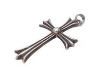 Load image into Gallery viewer, ChromeHearts クロムハーツ ラージCHクロスWベイル ネックレストップ 42.776g シルバー925 1998年製 美品 中古 4c068624