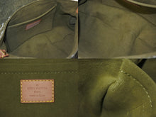 Load image into Gallery viewer, LouisVuitton ルイヴィトン ミニ プリーティ ハンドバッグ ワンショルダーバッグ M95217 グリーン ブラウン デニム 美品 中古 4c068653