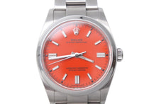 画像をギャラリービューアに読み込む, ROLEX ロレックス 時計 126000 コーラルレッド文字盤 36mm オイスターパーペチュアル 自動巻 ステンレススチール 美品 中古 4c068657