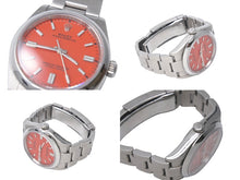 画像をギャラリービューアに読み込む, ROLEX ロレックス 時計 126000 コーラルレッド文字盤 36mm オイスターパーペチュアル 自動巻 ステンレススチール 美品 中古 4c068657