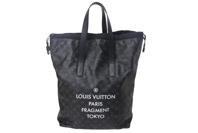 極美品 LOUIS VUIITON ルイヴィトン 藤原ヒロシ フラグメント カバライト トートバッグ M43417 モノグラムエクリプス 中古 4c068664