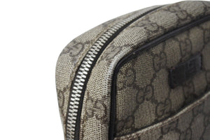 GUCCI グッチ ショルダーバッグ コンパクトバッグ GGキャンバス ベージュ レザー 122754 美品 中古 4c068666
