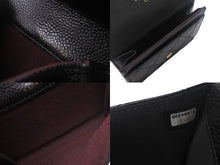 Load image into Gallery viewer, CHANEL シャネル カードケース AP0214 ココマーク フラップ キャビアスキン ブラック ゴールド金具 31番台 美品 中古 4c068700