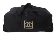 Load image into Gallery viewer, CHANEL シャネル ボストンバッグ 旅行バッグ スポーツライン ココマーク 7番台 2002年 ナイロン ブラック 美品 中古 4c068728