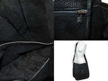 Load image into Gallery viewer, 極美品 CHROME HEARTS クロムハーツ ショルダーバッグ セメタリークロスパッチ メールバック レザー 中古 4c068743